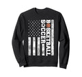 American Distressed Flag Funny Sweatshirt - Streetwear Style Men Women