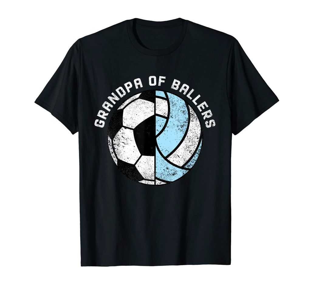 Mens Grandpa Ballers Funny Soccer T-Shirt - Streetwear Style Unisex