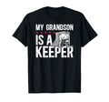 Ice Hockey Keeper Grandpa Hockey Goalie T-Shirt - Graphic Print for Adults