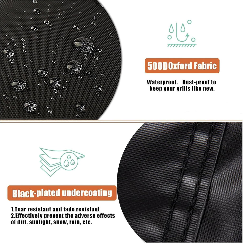 Grill Griddle Cover for Brand-Man Griddle Grill Combo 6-Burner, Portable Gas BBQ Covers, Waterproof Outdoor Propane Grills Cover-22.4" D x 64" W x 42" H