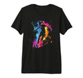 Ball Game Football Paint Splash Soccer T-Shirt - Unique Graphic Men Women