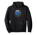 Soccer Ball Dripping Melting 2000S Hoodie - Trendy Graphic Unisex