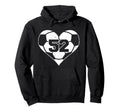 Soccer Heart Number 52 Jersey Sports Fan Hoodie - Novelty Apparel Unisex