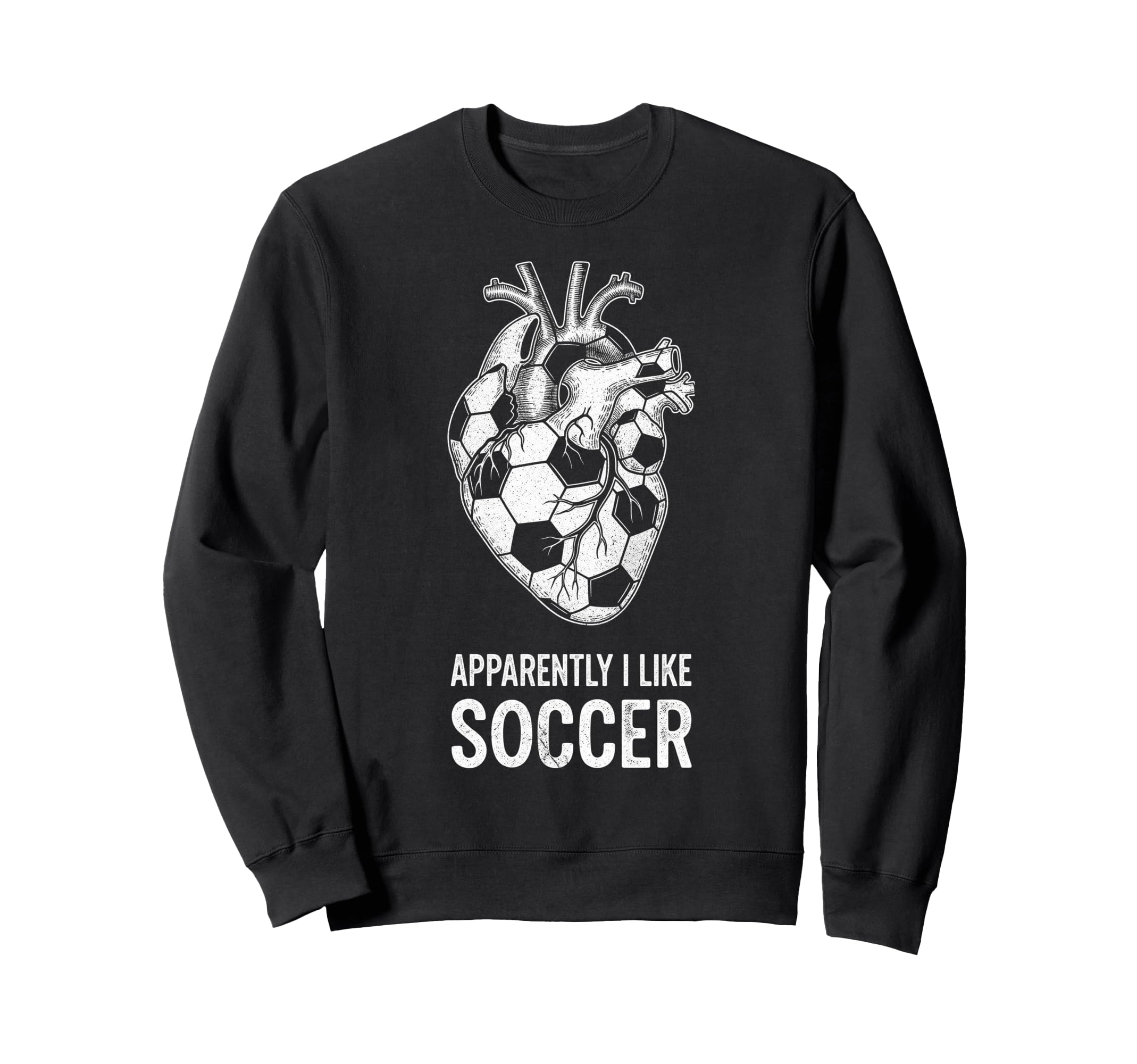 Funny Apparently I Like Soccer Sweatshirt - Custom Art Print for Adults