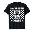 Goals Soccer Coquette Bow T-Shirt - Trendy Graphic for Adults
