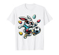 Happy Easter Soccer Easter Bunny T-Shirt - Custom Art Print for Adults