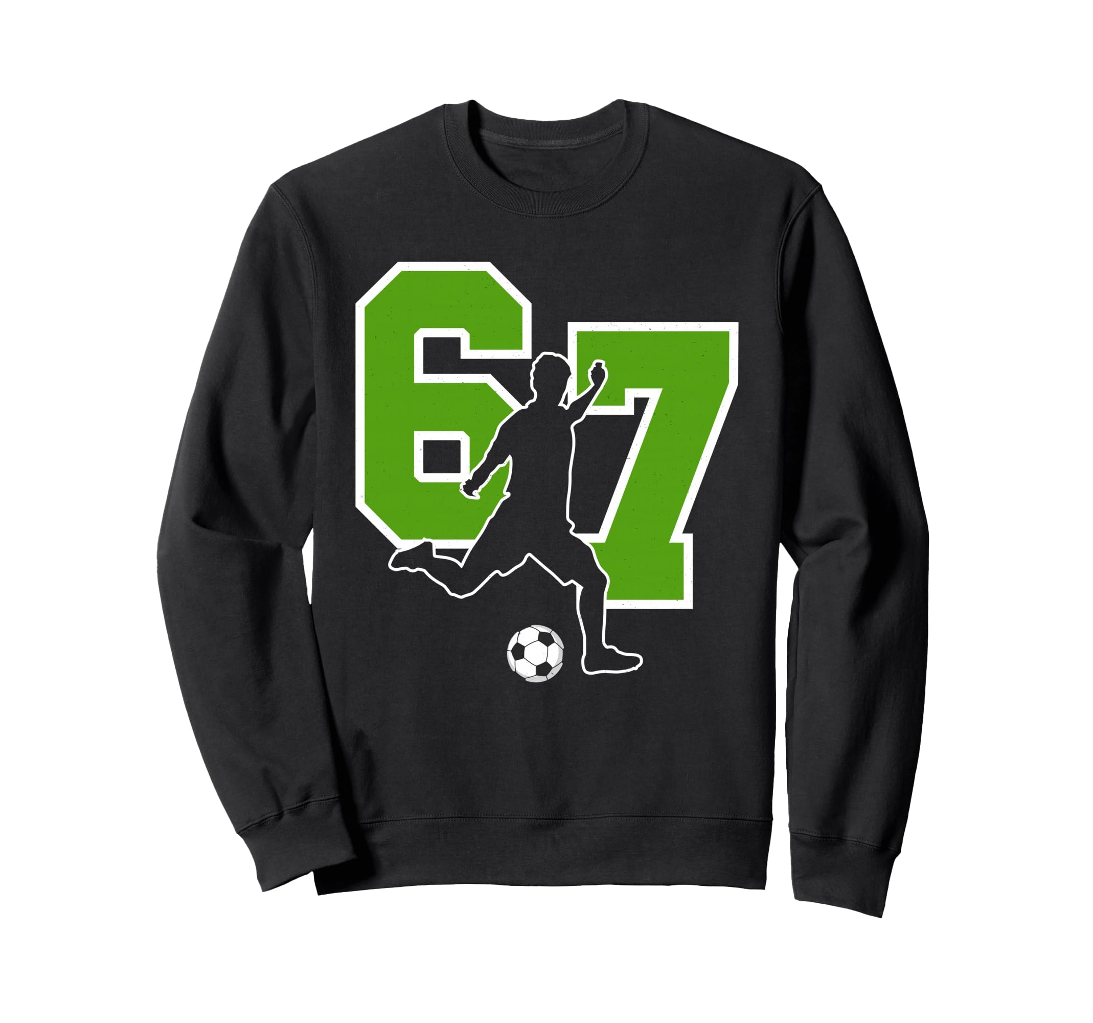 Funny 67 Soccer Player Six Seven Sweatshirt - Fun Novelty Design Men Women
