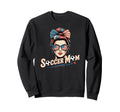 Patriotic Soccer Mom American Flag Sweatshirt - Minimalist Print Men Women