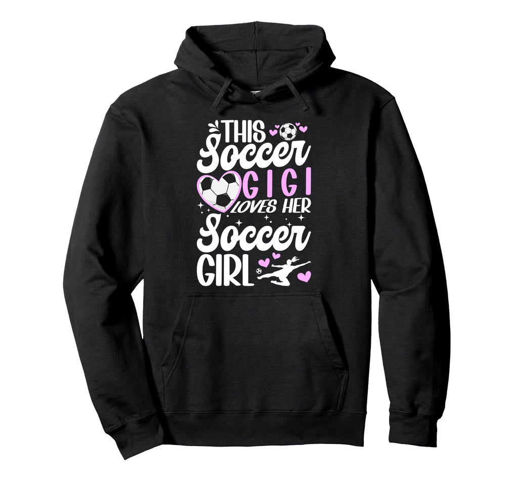 Soccer Gigi Loves Her Soccer Soccer Player Hoodie - Graphic Print Unisex