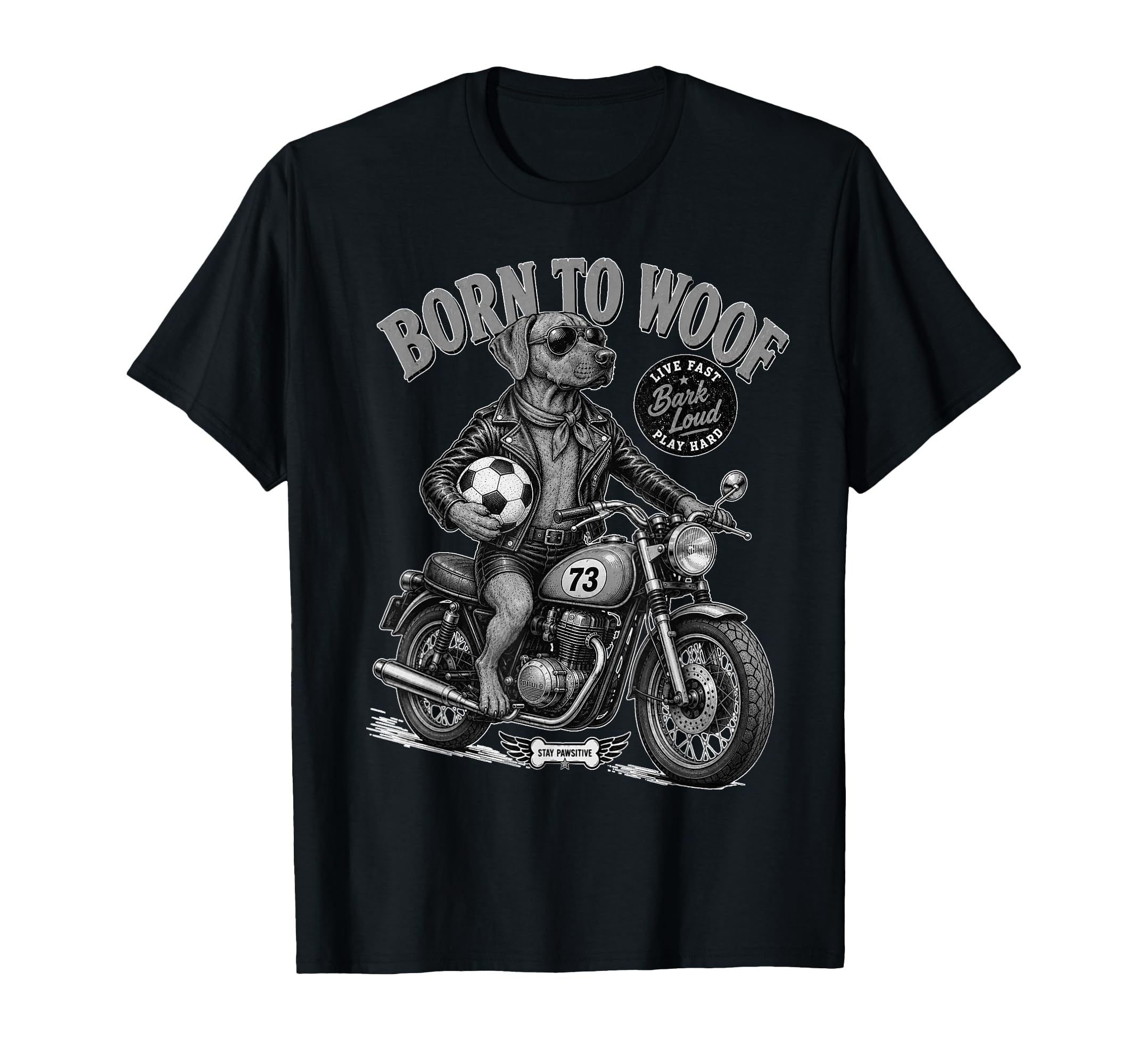 Ridgeback Motorbike Love Footbal T-Shirt - Aesthetic Graphic Men Women