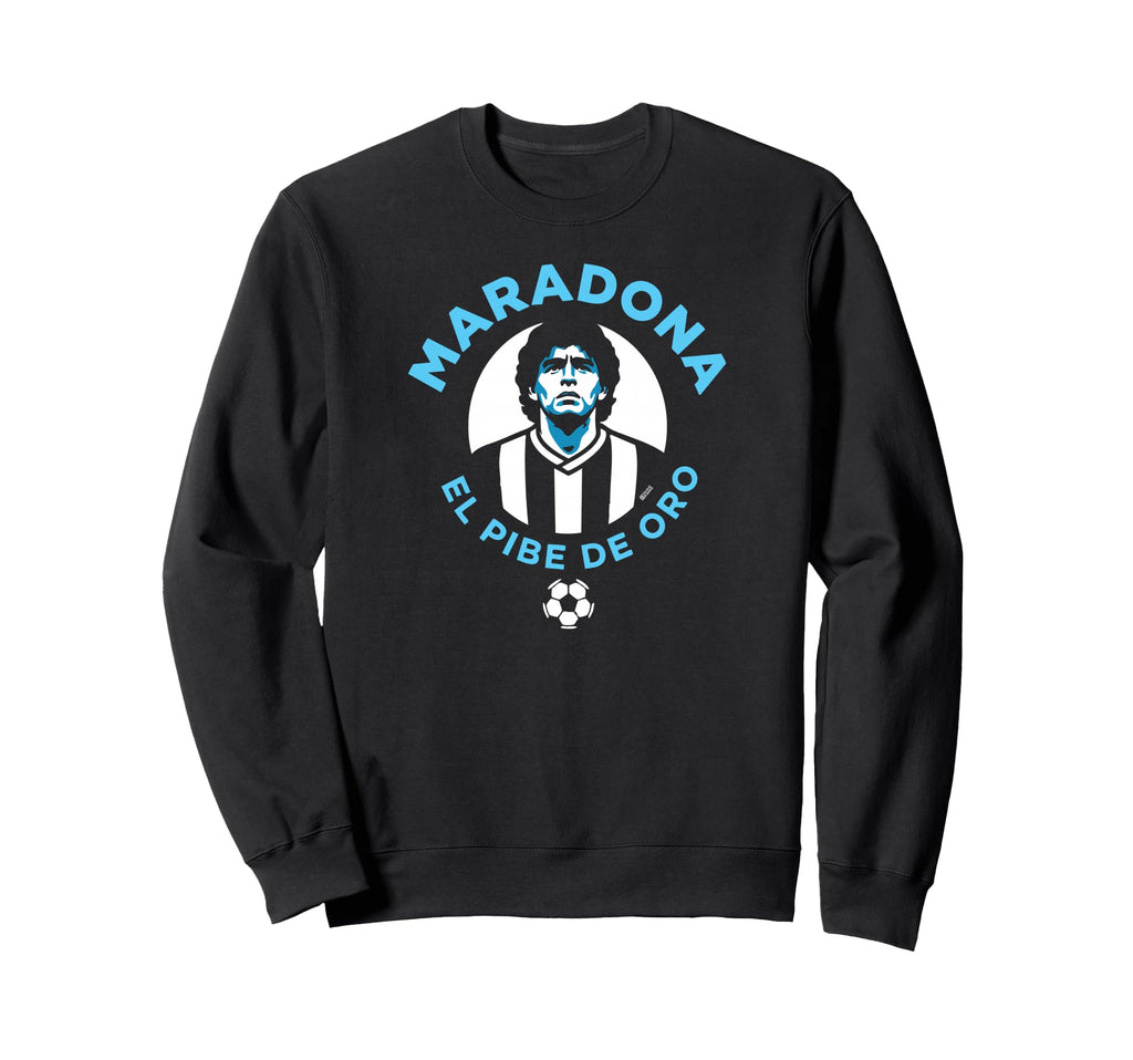 Diego Maradona El Pibe De Oro Soccer Sweatshirt - Trendy Graphic Men Women