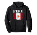 Peru Flag Patriotic Football Proud Hoodie - Trendy Graphic Men Women