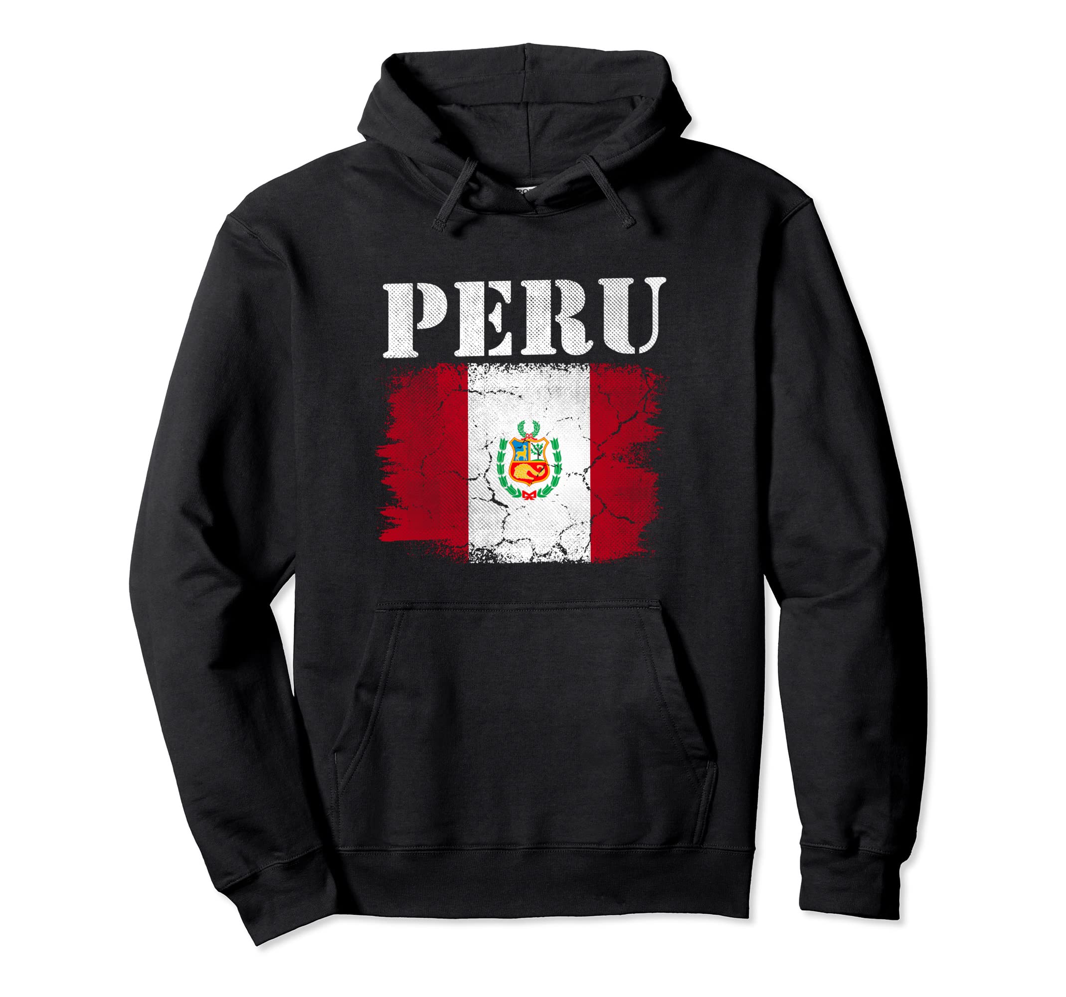 Peru Flag Patriotic Football Proud Hoodie - Trendy Graphic Men Women