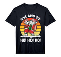 Give And Go Ho Ho Ho Funny Santa Soccer T-Shirt - Unique Graphic Men Women