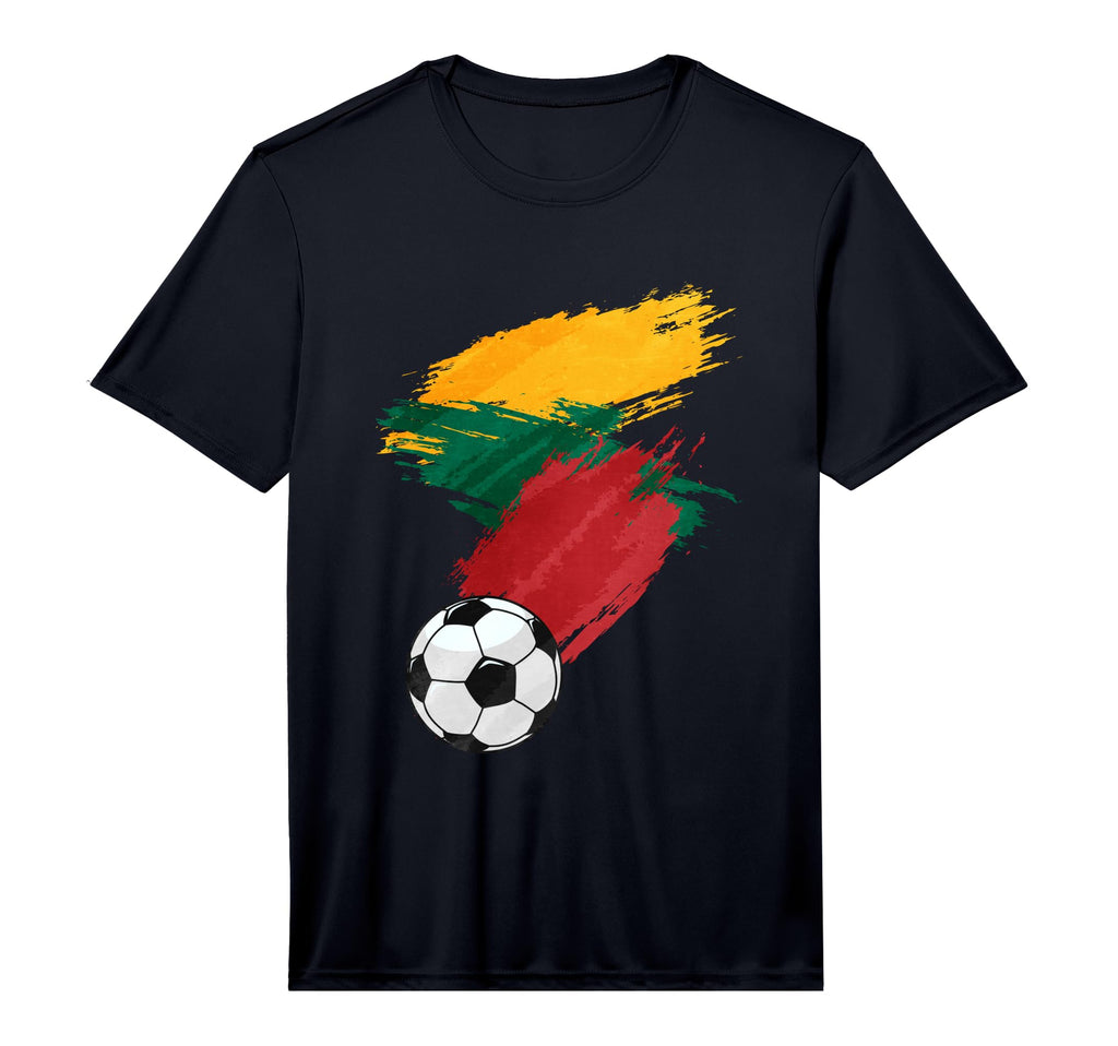 Lithuania Soccer Football Flag T-Shirt - Minimalist Print Unisex