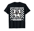 Lets Kick Some Grass Soccer Coquette Bow T-Shirt - Aesthetic Graphic Unisex