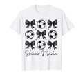 Soccer Mama Coquette Bow Soccer Mom T-Shirt - Minimalist Print Men Women