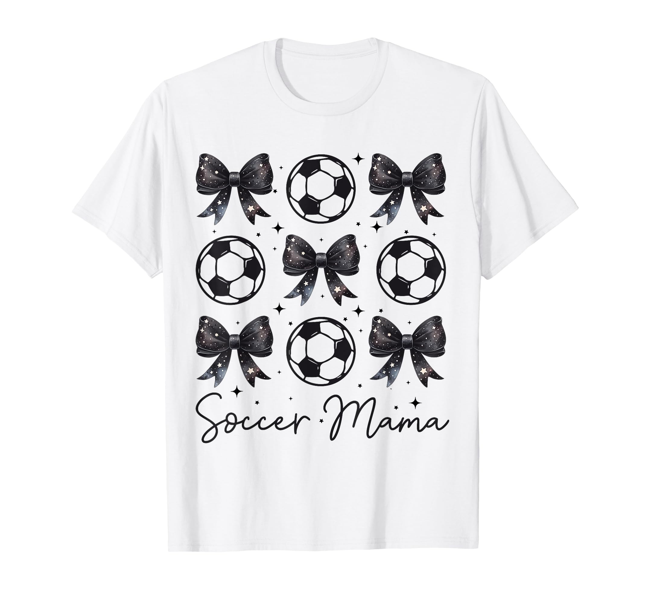 Soccer Mama Coquette Bow Soccer Mom T-Shirt - Aesthetic Graphic Unisex