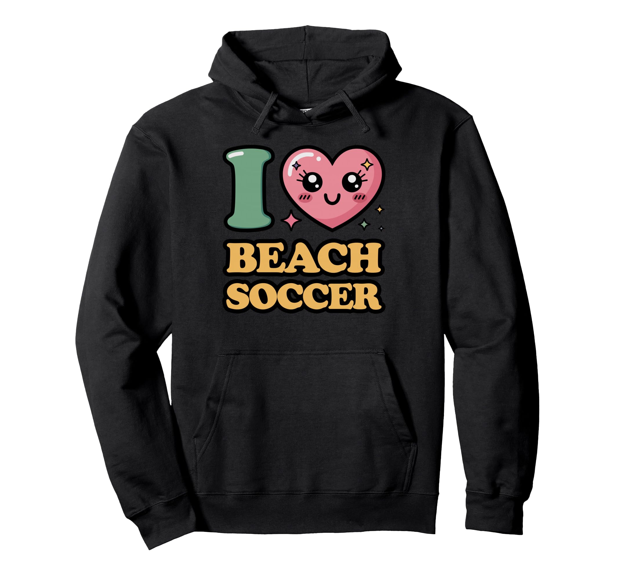 I Love Beach Soccer Hoodie - Novelty Apparel Men Women