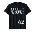 Soccer Mom Jersey Number 62 Favorite T-Shirt - Trendy Graphic for Adults