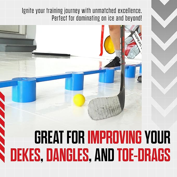 Snipers Edge Hockey Stickhandling Balls - Hockey Dangle Balls with Bag - Improve Stickhandling On and Off The Ice - Bring Anywhere!