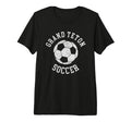 Grand Teton Soccer Distressed 90S Tri T-Shirt - Minimalist Print Men Women