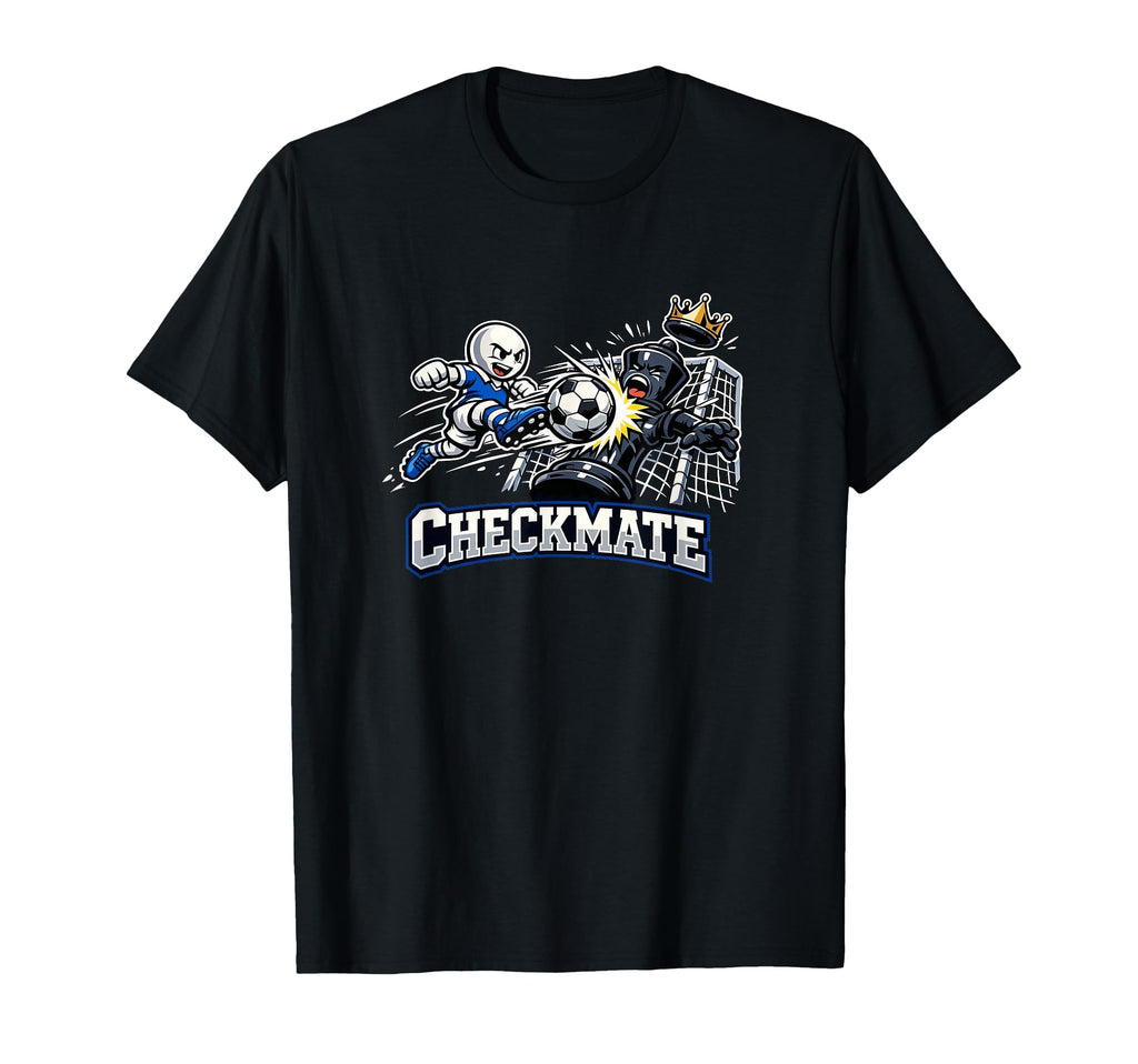 Pawn Vs King Soccer Chess Game Strategy T-Shirt - Unique Graphic Men Women