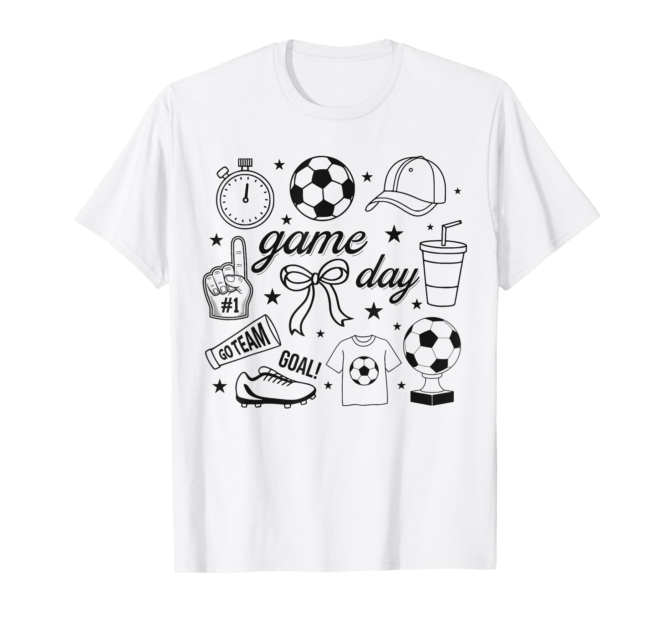 Preppy Game Day Soccer Mom Streetwear T-Shirt - Fun Novelty Design Unisex