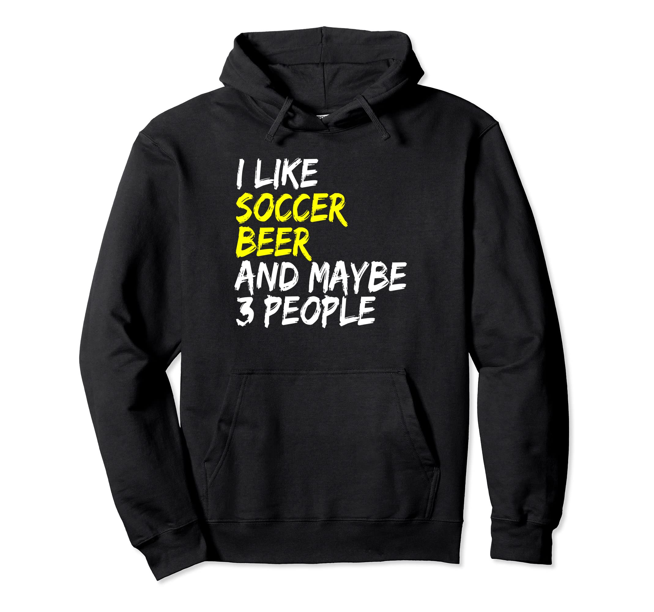 Soccer Soccer Player Outfit I Like Beer Hoodie - Unique Graphic Men Women
