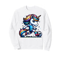 Footballer Unicorn Fans Sweatshirt - Casual Everyday Wear for Adults