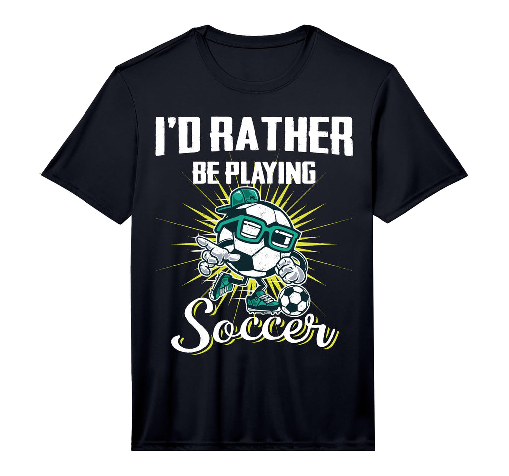 Id Rather Be Playing Soccer Gifts And T-Shirt - Minimalist Print Men Women