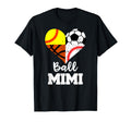 Ball Mimi Soccer Baseball Softball T-Shirt - Aesthetic Graphic Men Women