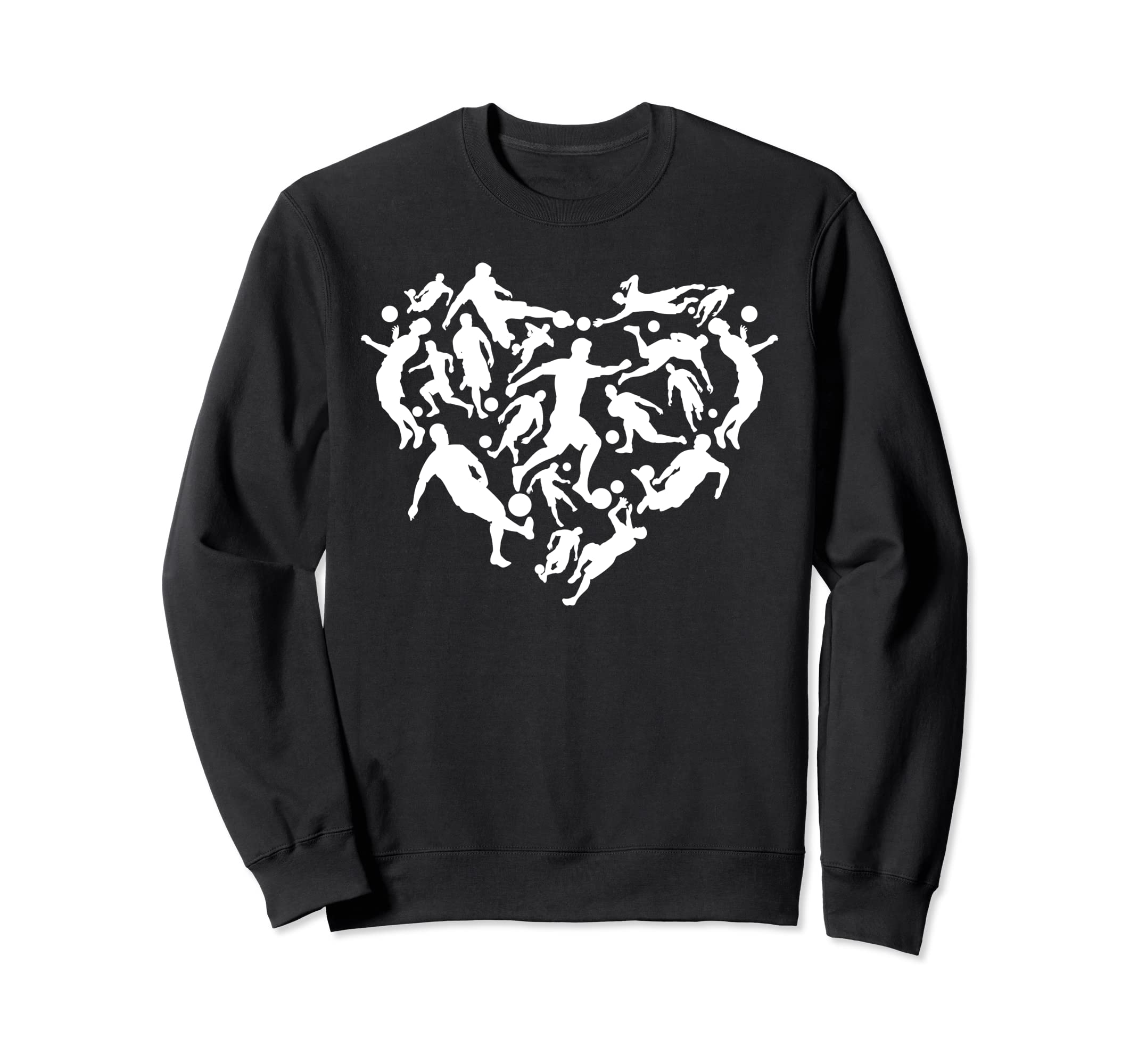 Soccer Heart Soccer Player Sweatshirt - Fun Novelty Design for Adults