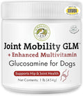 Wholistic Pet Organics Joint Mobility GLM - 1 Lb - Glucosamine for Dogs Chondroitin Supplement Green Lipped Mussels - Joint Supplement for Dogs - Arthritis Pain Reliever for Large & Small Breeds