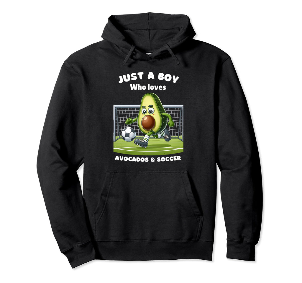Just Who Loves Avocado And Soccer Funny Hoodie - Unique Graphic Unisex