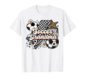 Soccer Grandma Funny Leopard Soccer T-Shirt - Unique Graphic for Adults