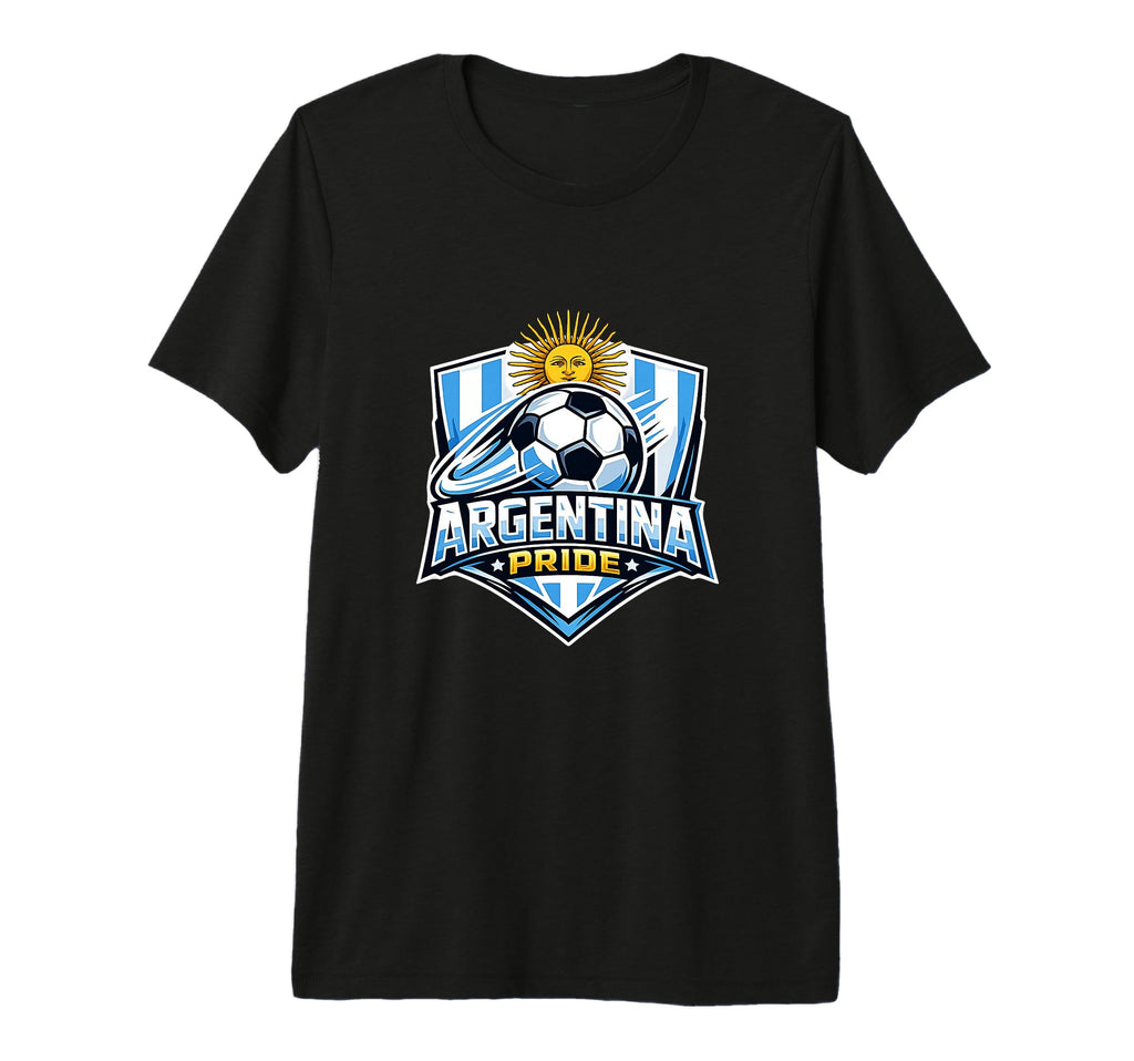 Argentina Pride Soccer Fan Minimal Tri T-Shirt - Streetwear Style Unisex