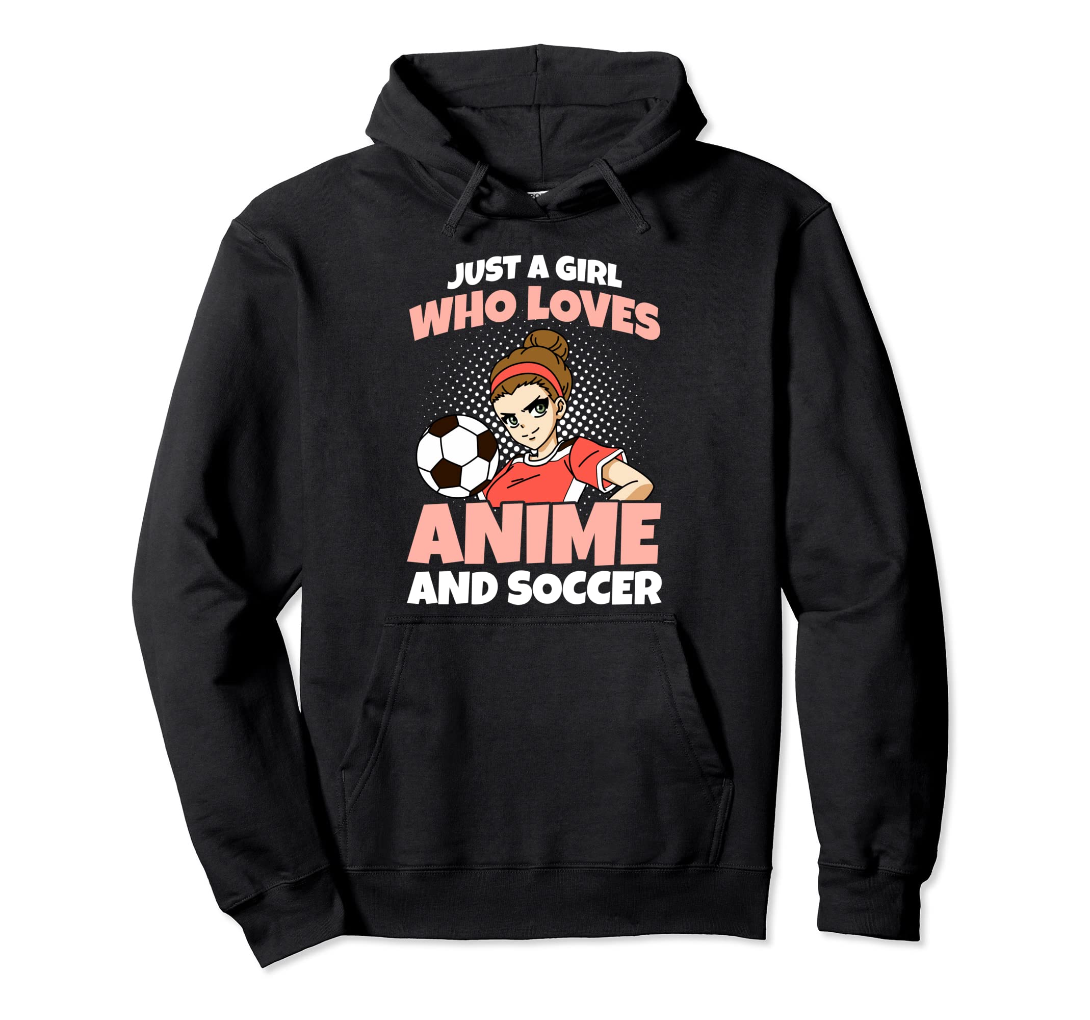 Just Who Loves Anime And Soccer Manga Lovers Hoodie - Trendy Graphic Unisex