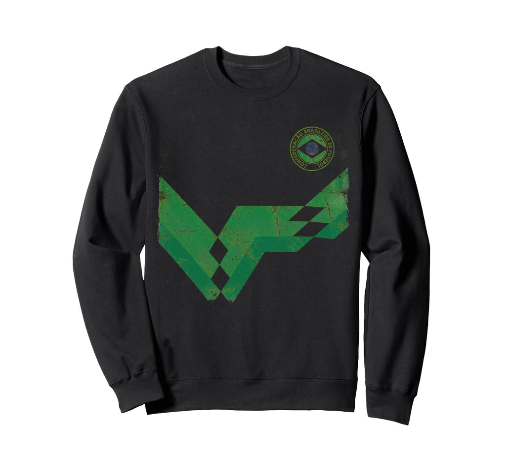 Brazil Gift Flag Brazilian Fan Sweatshirt - Novelty Apparel for Adults