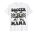 Soccer Mama Funny Coquette Bow Mom Mommy T-Shirt - Novelty Apparel Unisex
