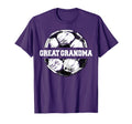 Soccer Great Grandma Soccer Ball Split T-Shirt - Trendy Graphic Men Women