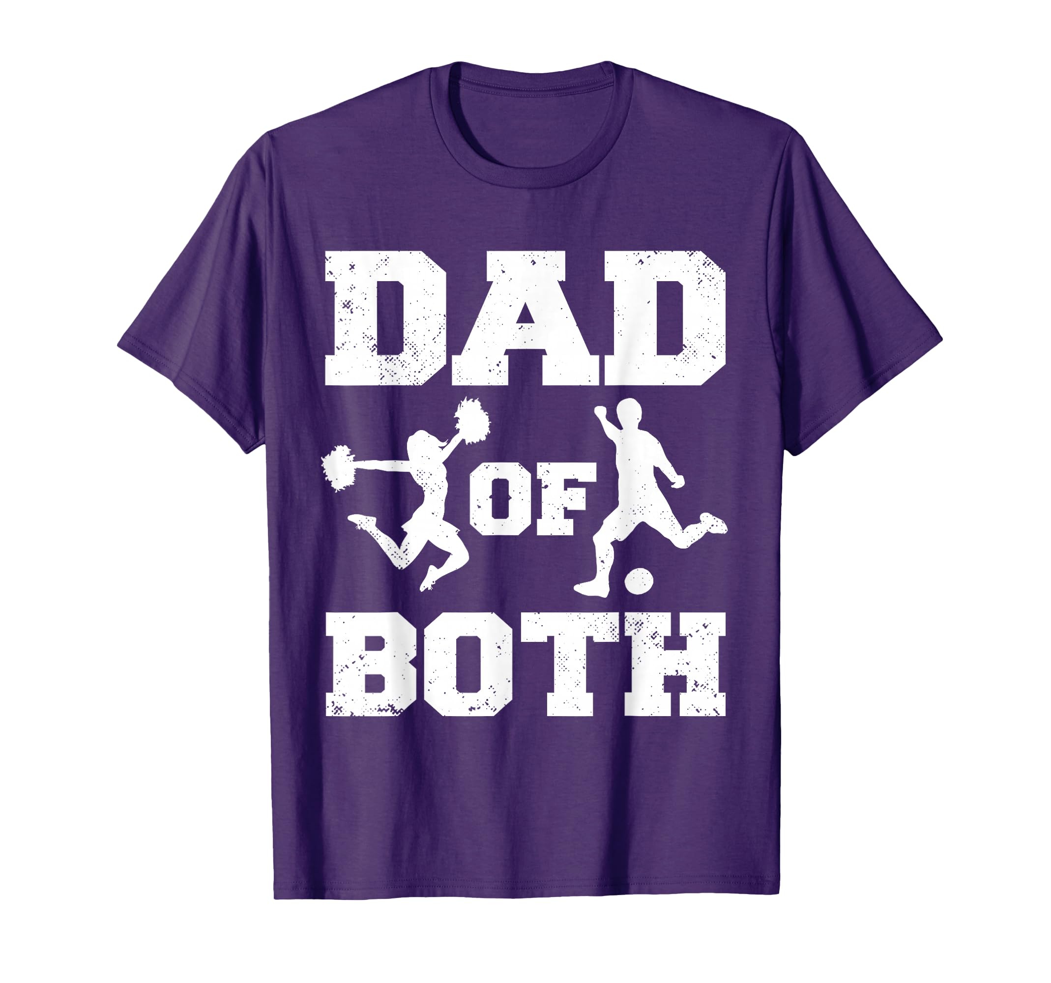 Dad Both Funny Cheer Soccer Dad T-Shirt - Trendy Graphic for Adults