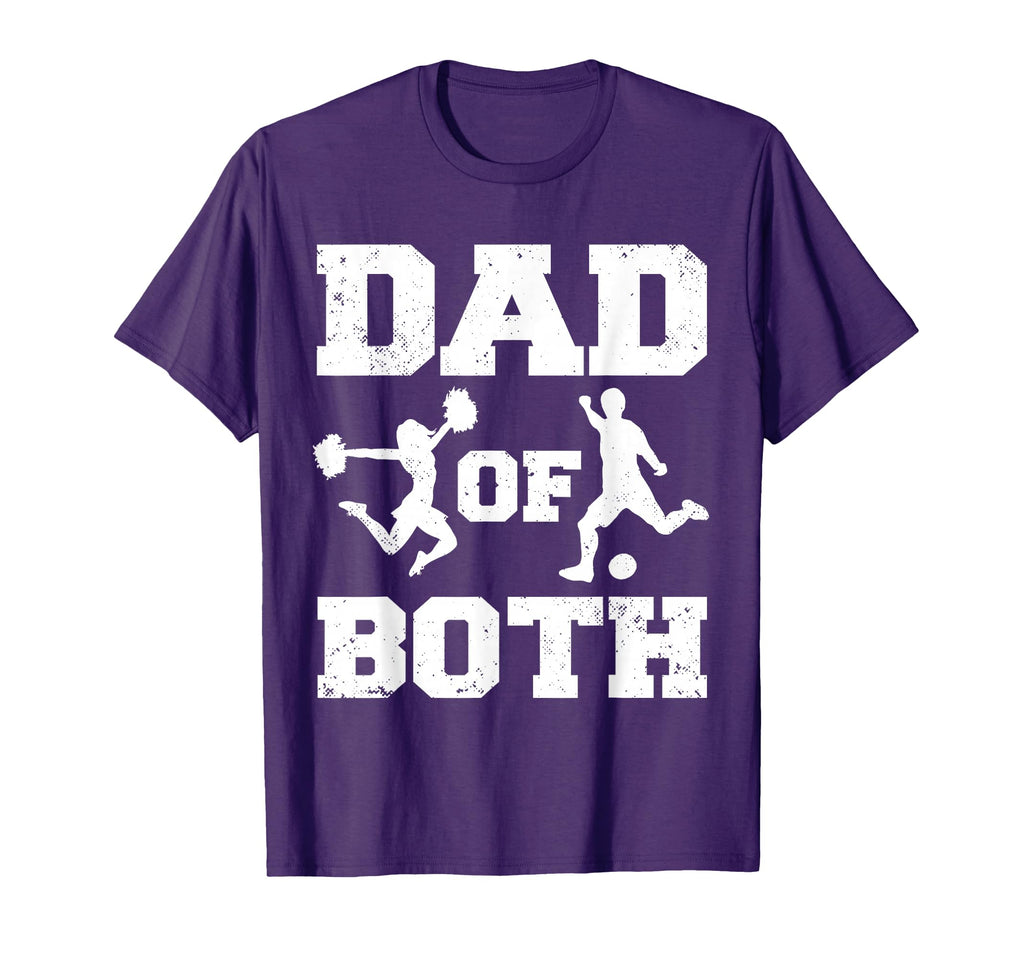 Dad Both Funny Cheer Soccer Dad T-Shirt - Aesthetic Graphic Men Women