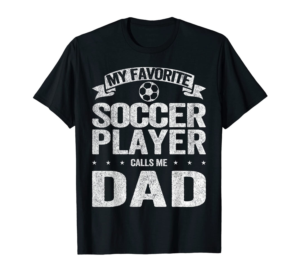 My Favorite Soccer Player Calls Me T-Shirt - Minimalist Print for Adults