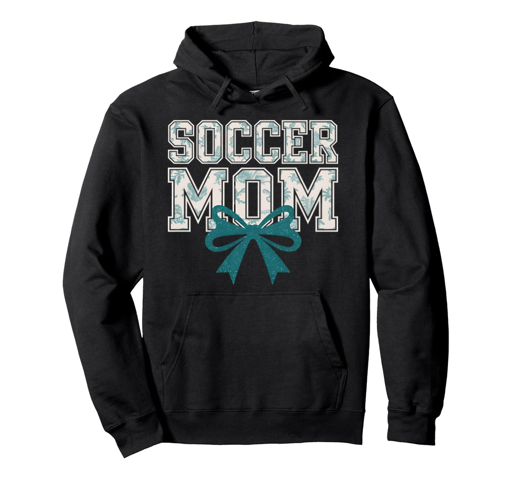 Soccer Mom Coquette Bow Mothers Day Hoodie - Aesthetic Graphic Unisex