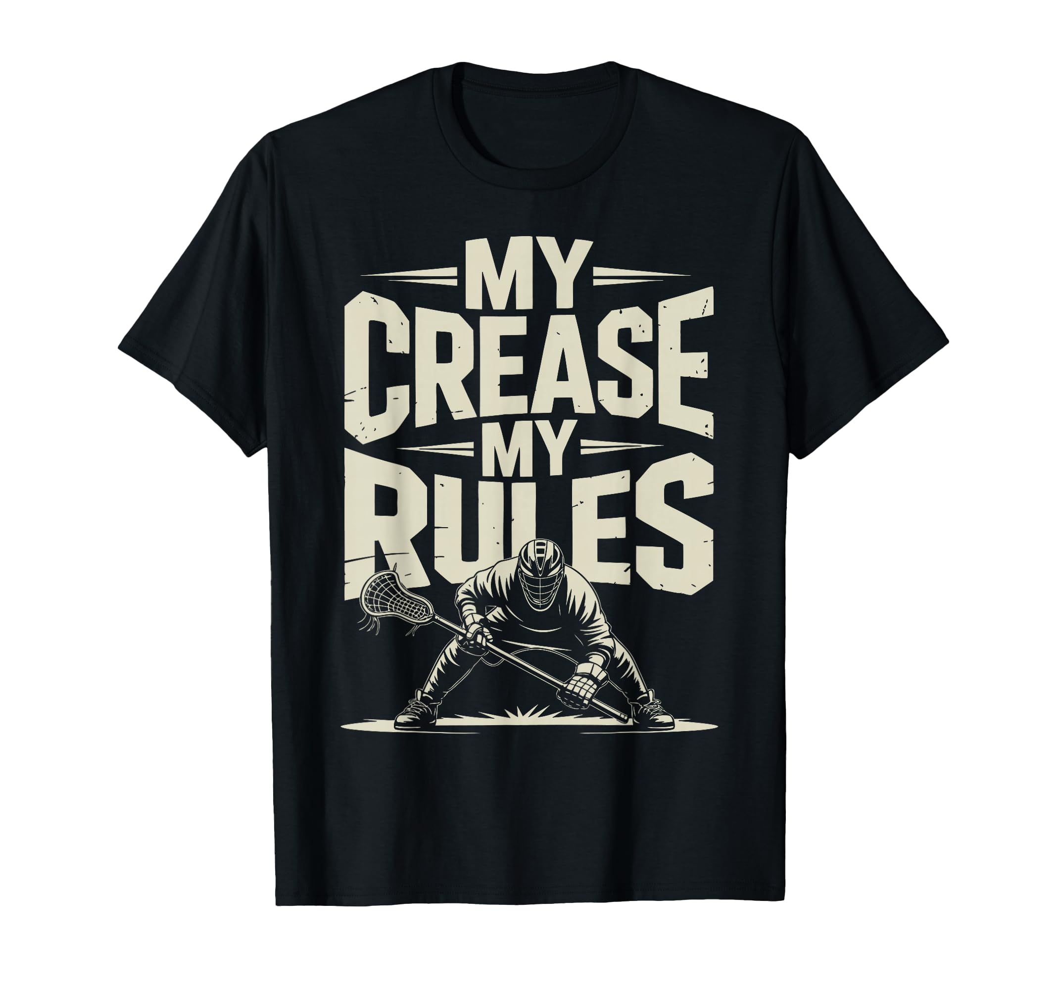 Lacrosse Goalie Lax Goalkeeper T-Shirt - Trendy Graphic for Adults