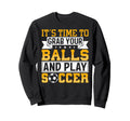Soccer Coach Goal Cleats Soccer Sweatshirt - Minimalist Print Men Women