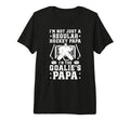 Mens Im Hockey Goalie Papa Ice T-Shirt - Fun Novelty Design for Adults