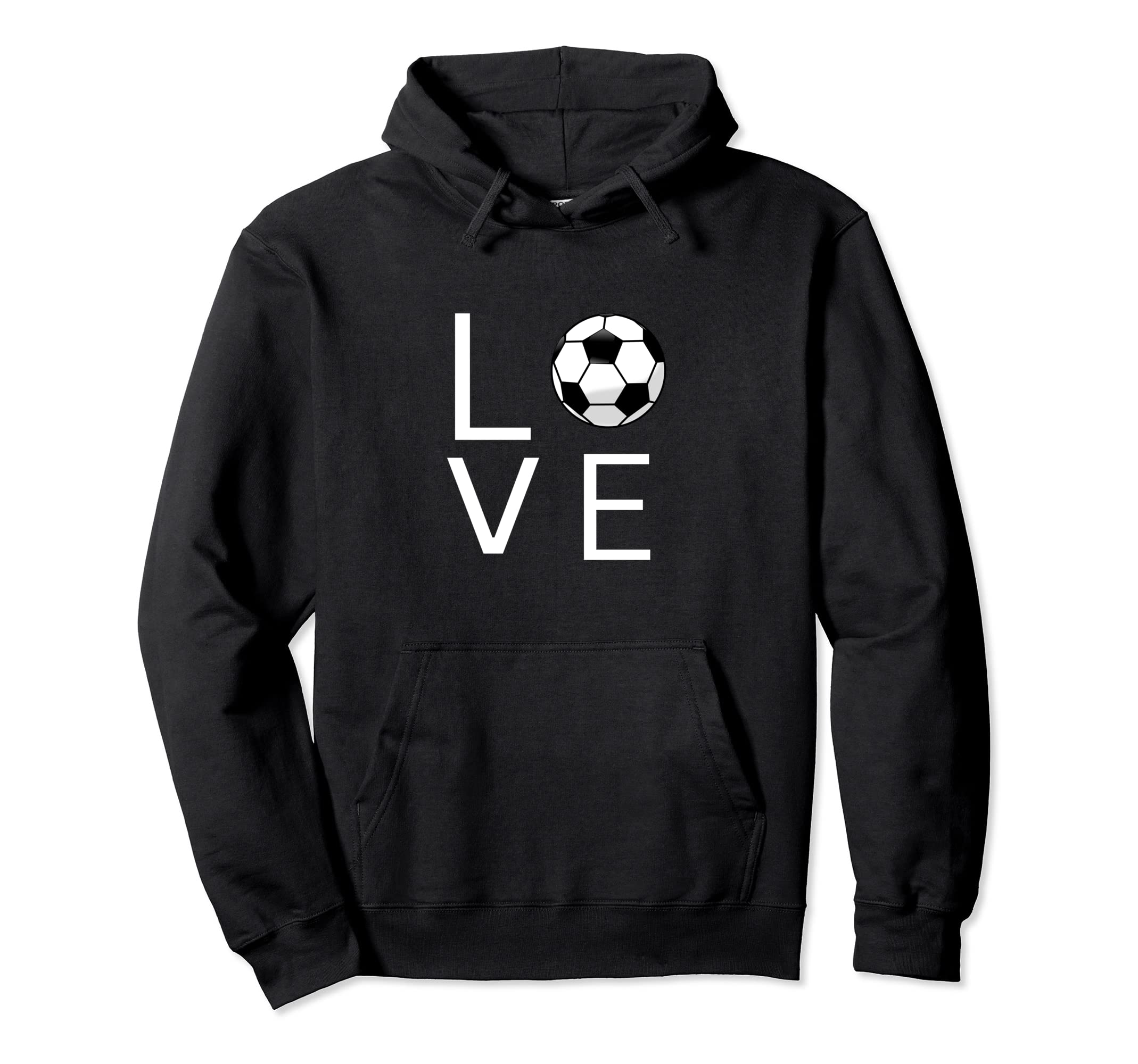 I Love Soccer Hoodie - Custom Art Print for Adults