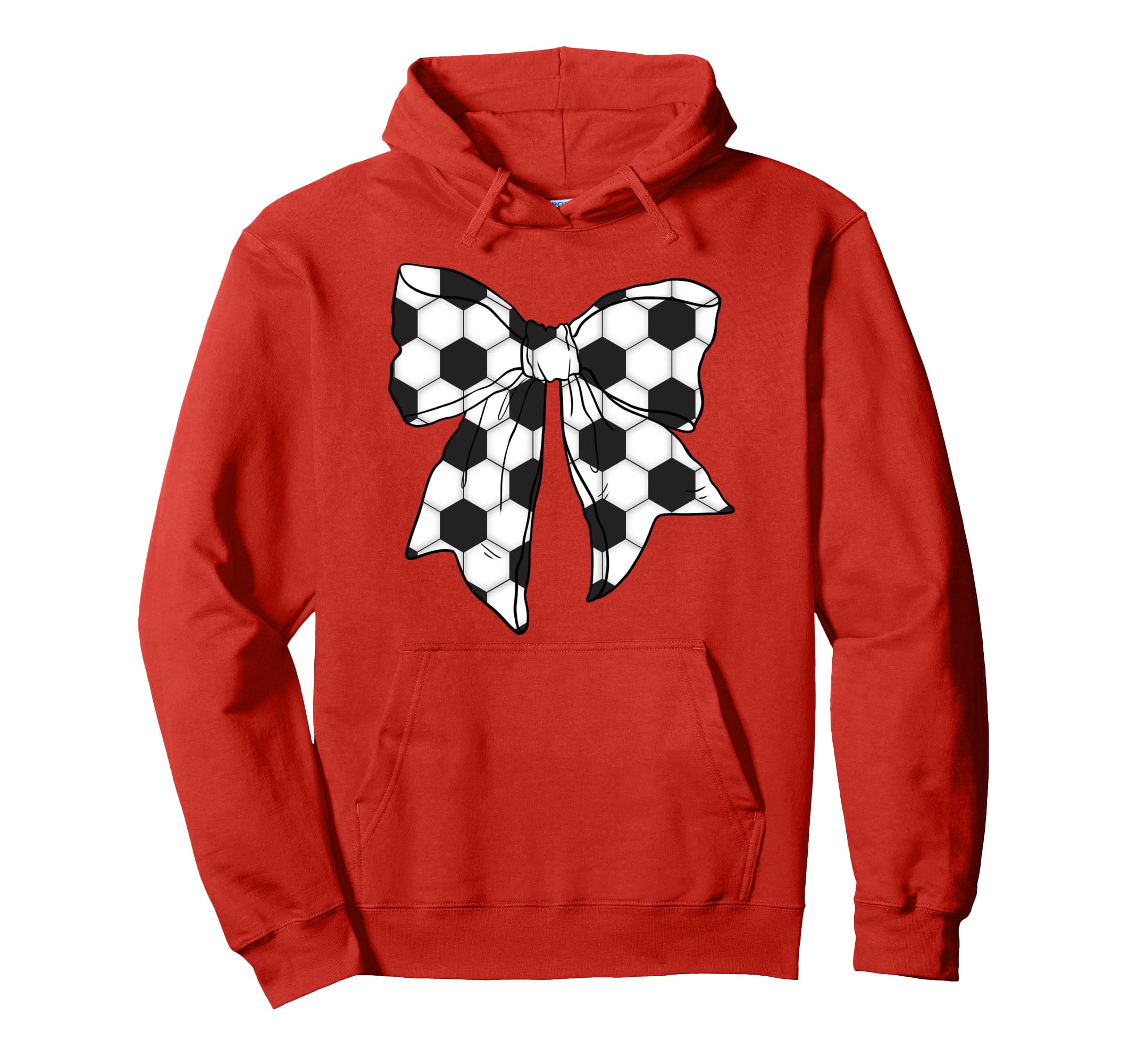 Coquette Soccer Bow Sports Lover Mom Hoodie - Aesthetic Graphic Men Women